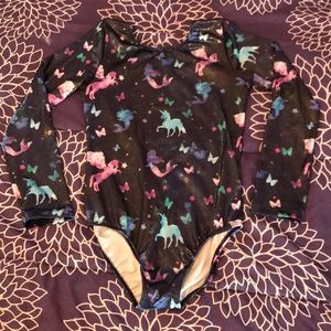 Long sleeve gymnastics or dance outfit